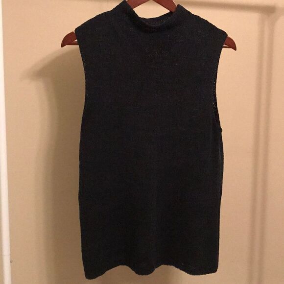 LIz Claiborne Navy Sleeveless Sweater - Size XL - Picture 1 of 8